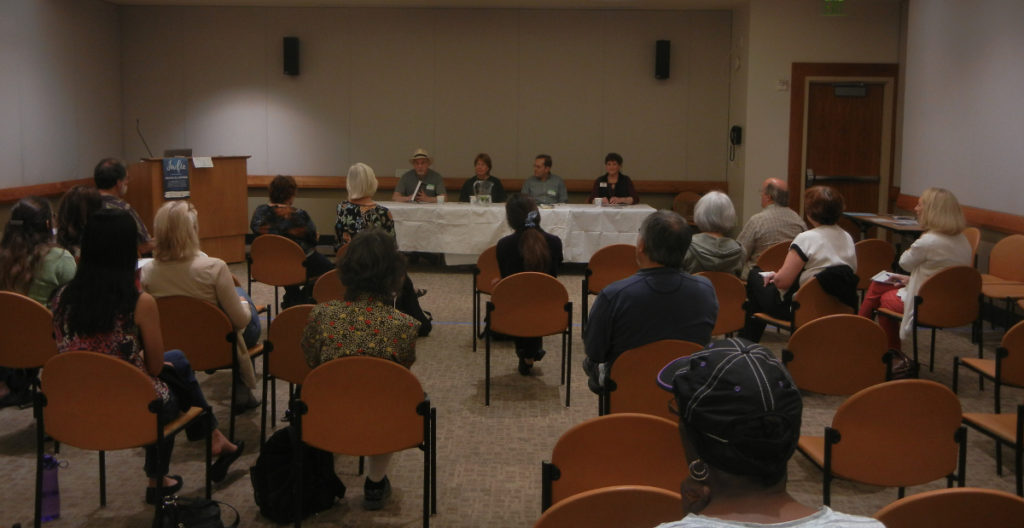 Panel of local authors and editors, Berkeley Public Library, 8 Oct 2016